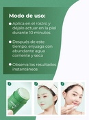 OFERTA 3X1 - Mascarilla de té verde: Elimina granos y puntos negros de forma natural