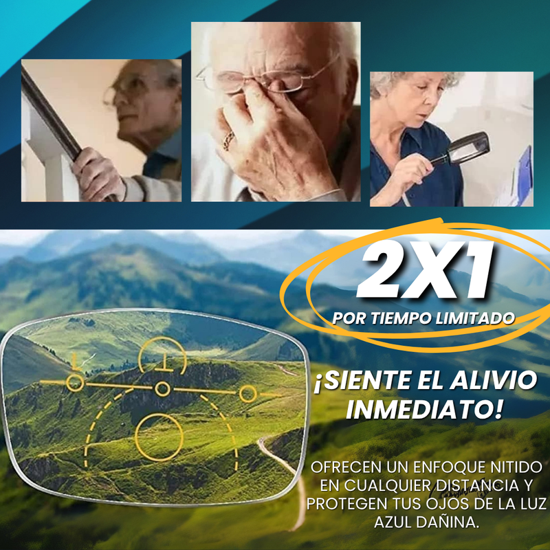 Gafas multifocales | Compra 1 y Recibe 1 Gratis