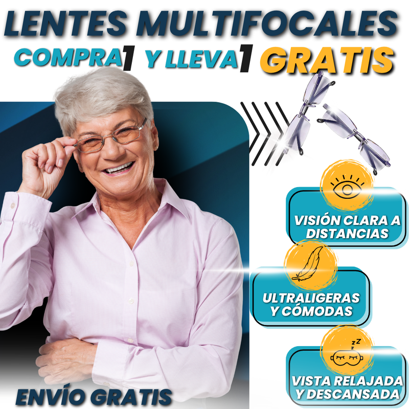 Gafas multifocales | Compra 1 y Recibe 1 Gratis